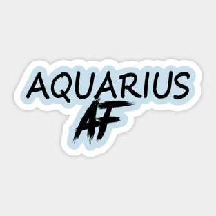 AQUARIUS AF BLACK Sticker